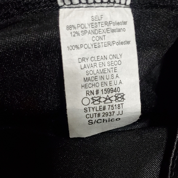 FASHION BLACK SATIN SHEER PUFF SLEEVE TOP..SIZE S - Picture 7 of 7